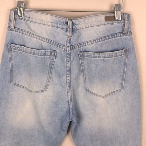 Blank NYC Jeans High Rise Tapered Leg Light Wash Faded Cotton Denim 29 - Picture 5 of 10